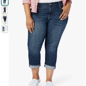 Levi Strauss Signature Women's Mid-Rise Capris Sz 14 / 32